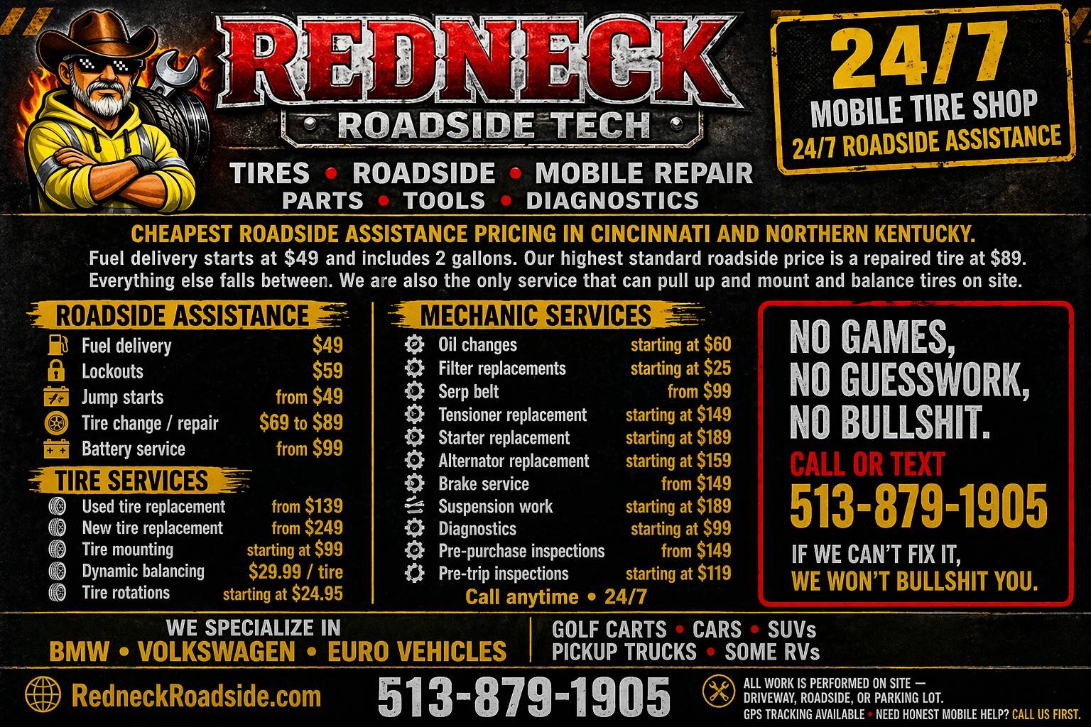 Redneck Roadside Tech Mobile Shop