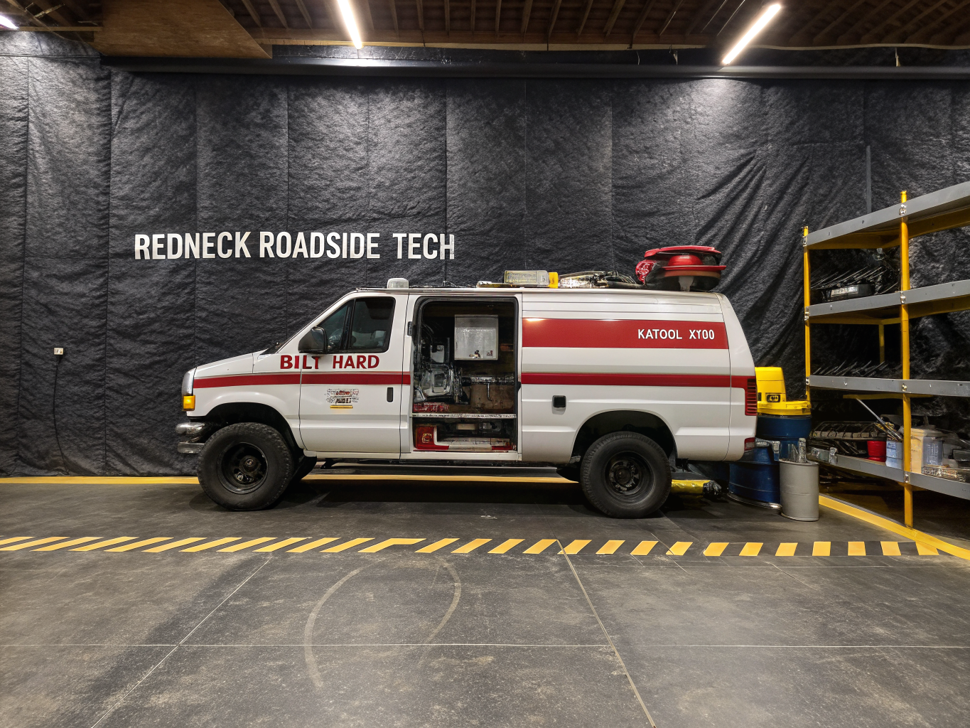 Redneck Roadside Tech mobile tire service equipment in Cincinnati