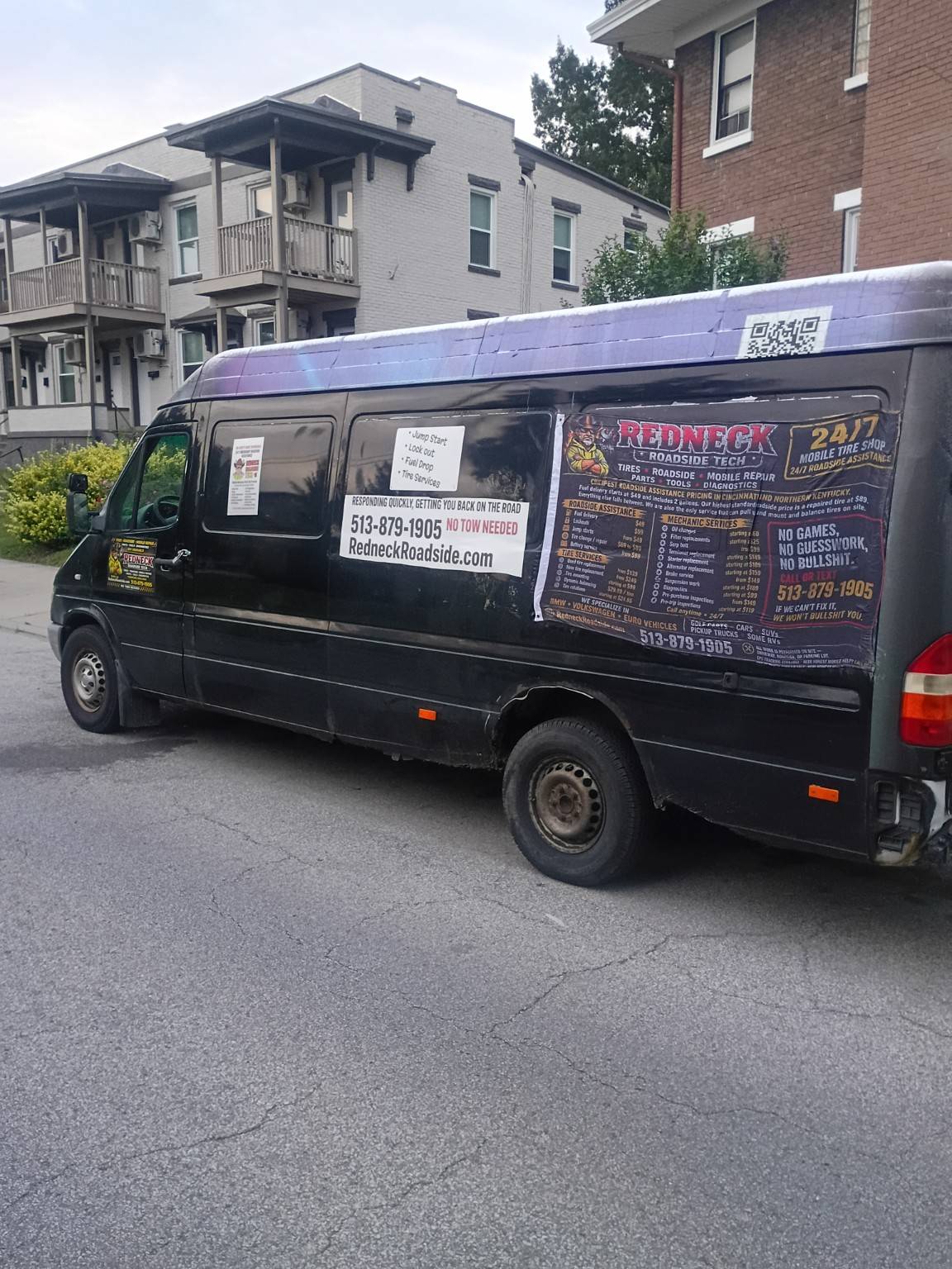 Redneck Roadside Tech fully equipped service van
