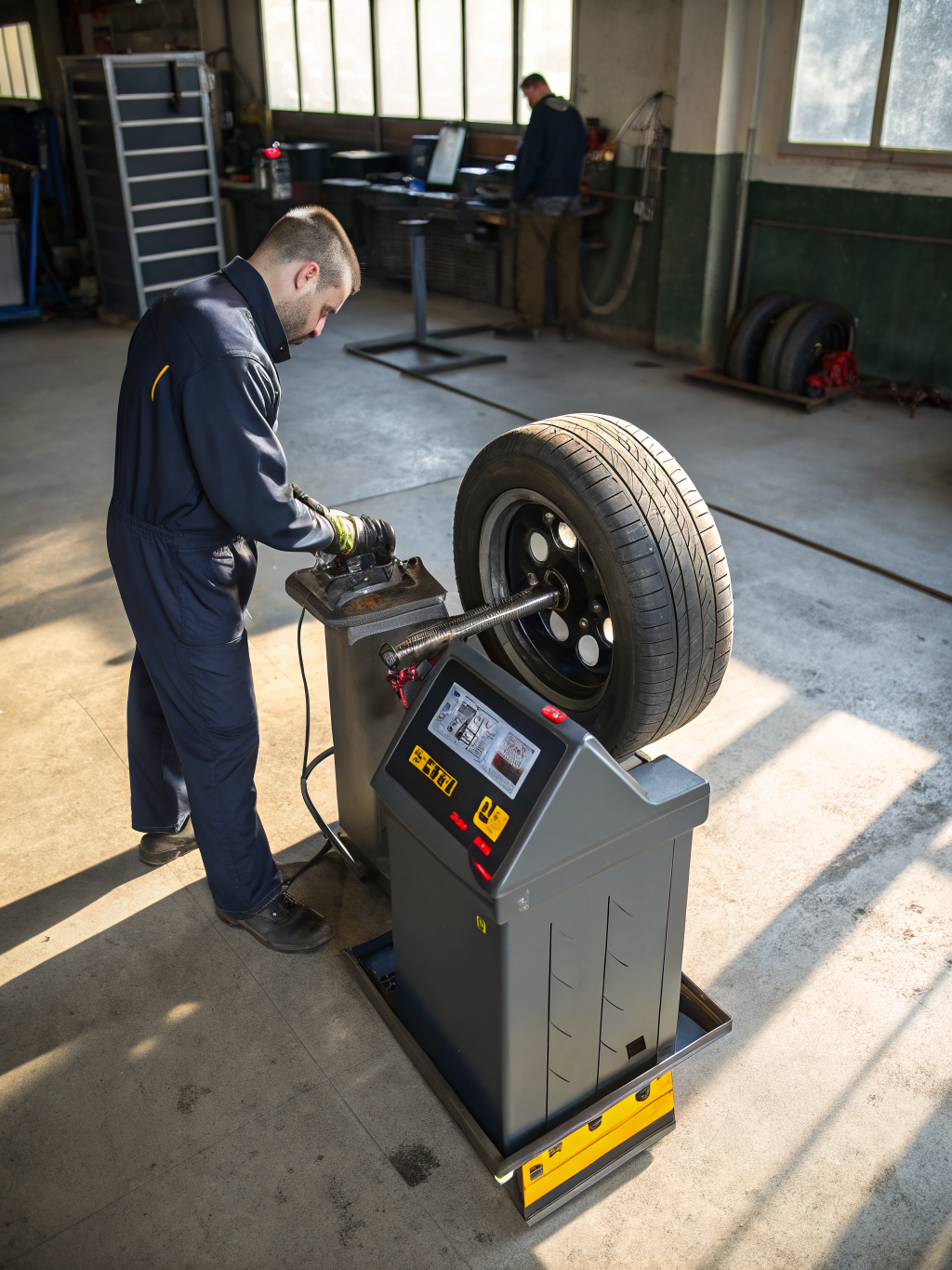 BILT HARD tire machine in action