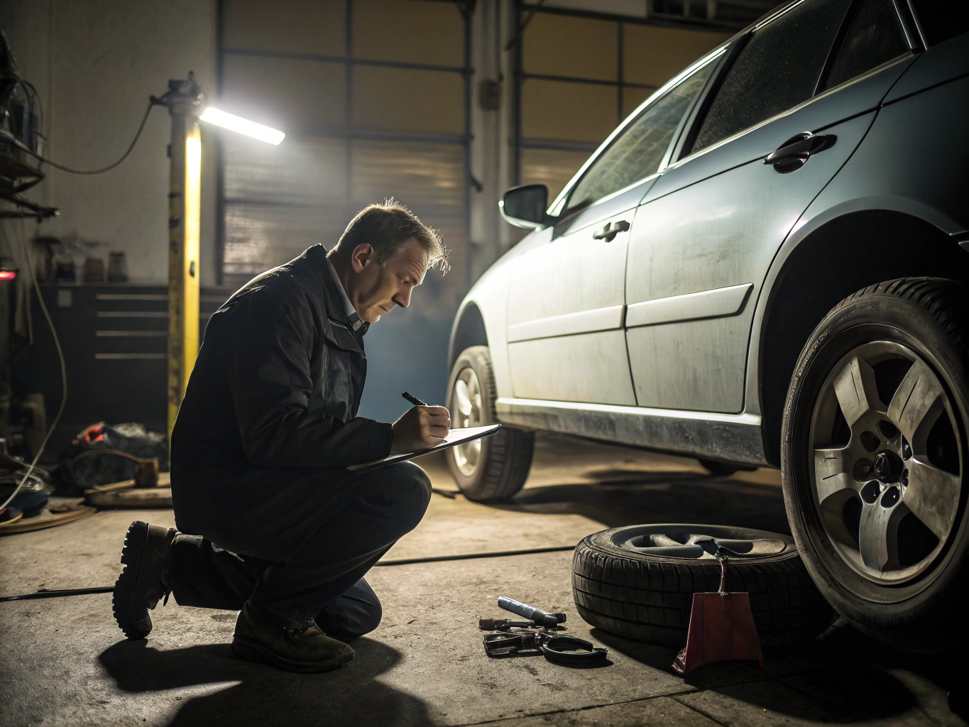 Pre-purchase inspection of a used car for dealership resale